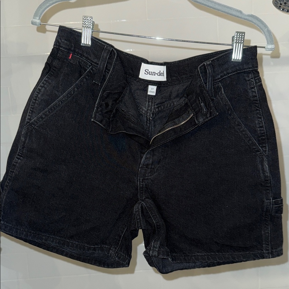 Aritzia Black Jean Shorts